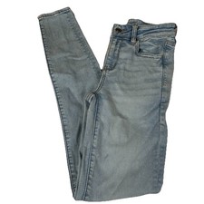 American Eagle Womens Size 4 X LONG Hi Rise Jegging Jeans Light Wash Blue 3363