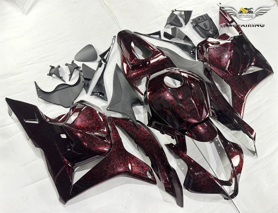 Carenado de fibra de carbono forjado rojo inyección NTU apto para Honda 2009-2012 CBR 600RR Foto 4 de 4