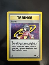 Pokémon TCG Sabrina Trainer Gym Challenge 20/132 NM ULTRA RARE MOON HOLO SEE PIC