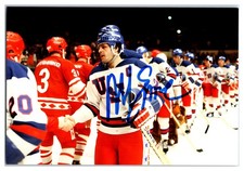 Mike Eruzione 1980 Team USA Miracle on Ice Hand Signed 4x6 Photo TD46-1755