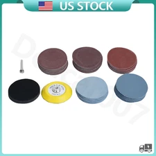102PCS 3 inch Sanding Discs 800-5000 Grit Fits Drill Wet Dry Hook Loop Sandpaper