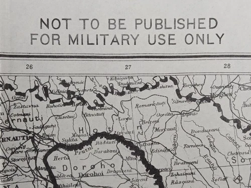 WW2 map of "ITALY AND THE BALKANS" (NOT TO BE PUBLISHED - FOR MILITARY USE ONLY)