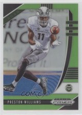 2020 Panini Prizm Draft Picks Neon Green Prizm 120/125 Preston Williams #84 0q3