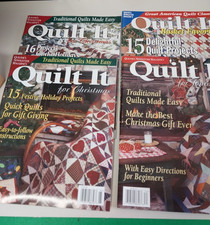 Lot of 4 Quilt It Magazines