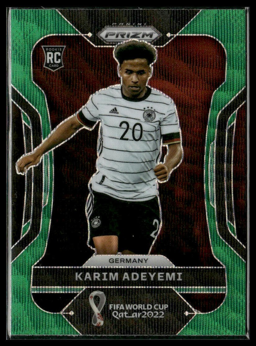 2022 Panini Prizm FIFA World Cup #111 Karim Adeyemi Green Wave