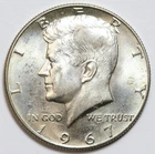 1967 50c Kennedy 40% Silver Half Dollar Uncirculated - RAW - Great Luster