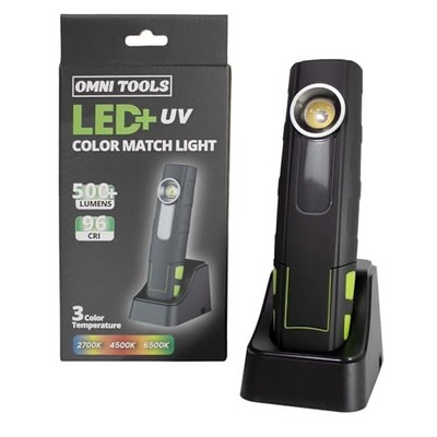 Handheld LED Color Matching & Auto Detailing Light, 500 Lumen, CRI 96, 3 Temp.