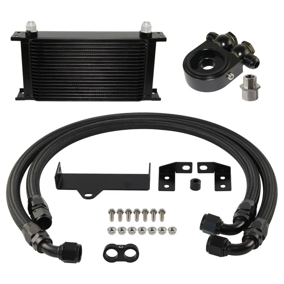 Kit de enfriador de aceite AN10 19 filas para Subaru Impreza WRX / STi 2006-2007 2,5 L negro Foto 4 de 4