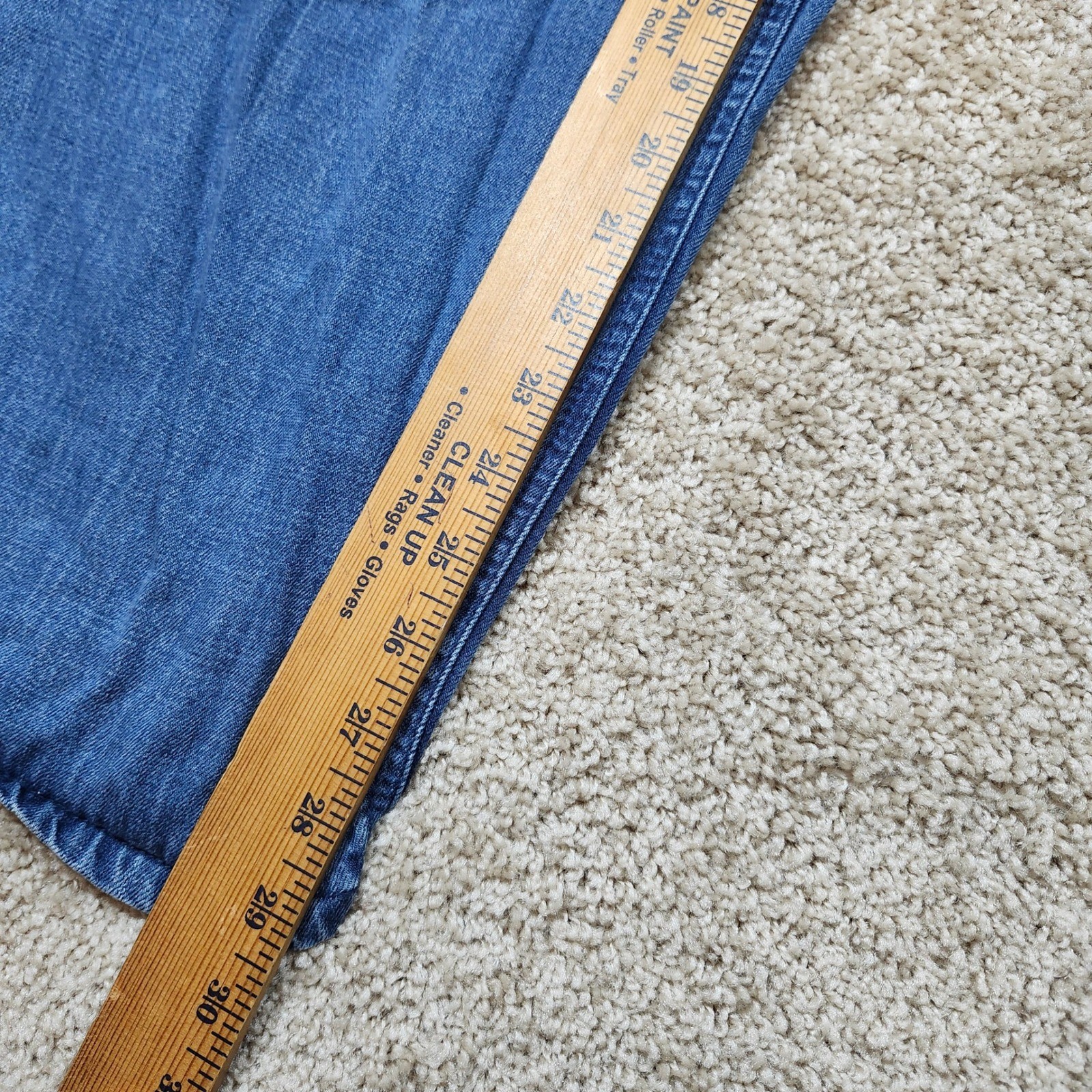 Rewash Women Wide Leg Jeans Blue Denim Elastic Waist Size 9 29