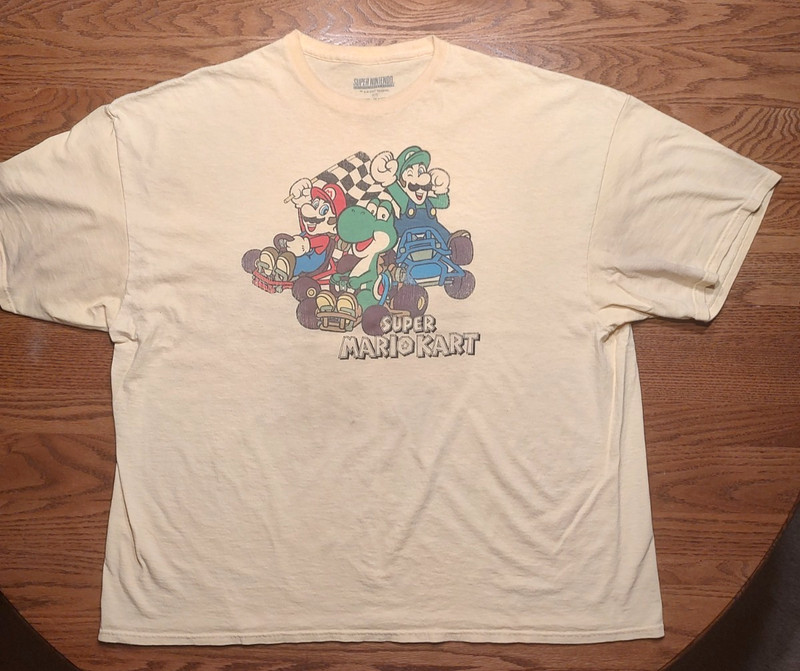 Nintendo Super Mario VTG Yellow T-Shirt 3XL 2017 Mario, Luigi, Yoshi L@@K!