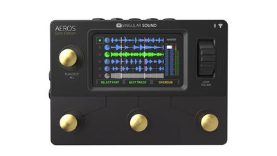 Singular Sound AEROS Loop Studio Effects Pedal - Gold Edition