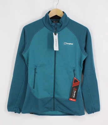 BERGHAUS DAMEN HEUBERG POLARTEC FLEECEJACKE MUSTER M/UK 12 DKTUR UVP £90 IB