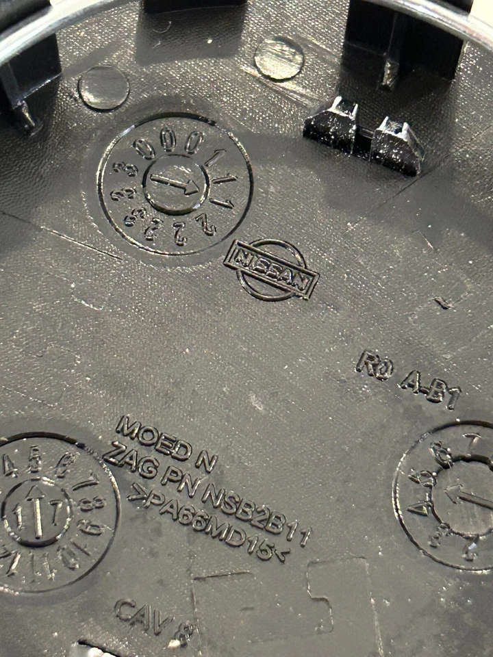 Set of 4 Black Nissan Wheel Center Cap 54mm for Altima Maxima Murano Versa Leaf - Image 3 of 4