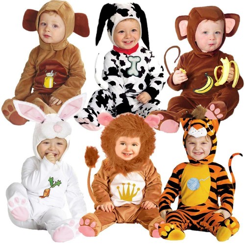 Costume Carnevale Bimbo Animale , Scimmia, Orsetto, Leone, Tigre, Dalmata  PS0001 | eBay