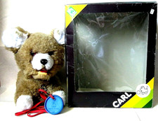 AUTOMATE CARL - GROS OURS BRUN ET BLANC A TIRER + BOÎTE - MADE IN WEST GERMANY