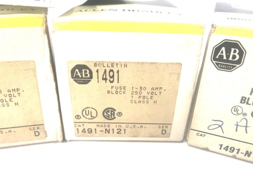 Allen-Bradley Sicherungsblock Serie D 1491-N121 [3 Stück] Neu aus altem Lagerbestand - Bild 7 von 8