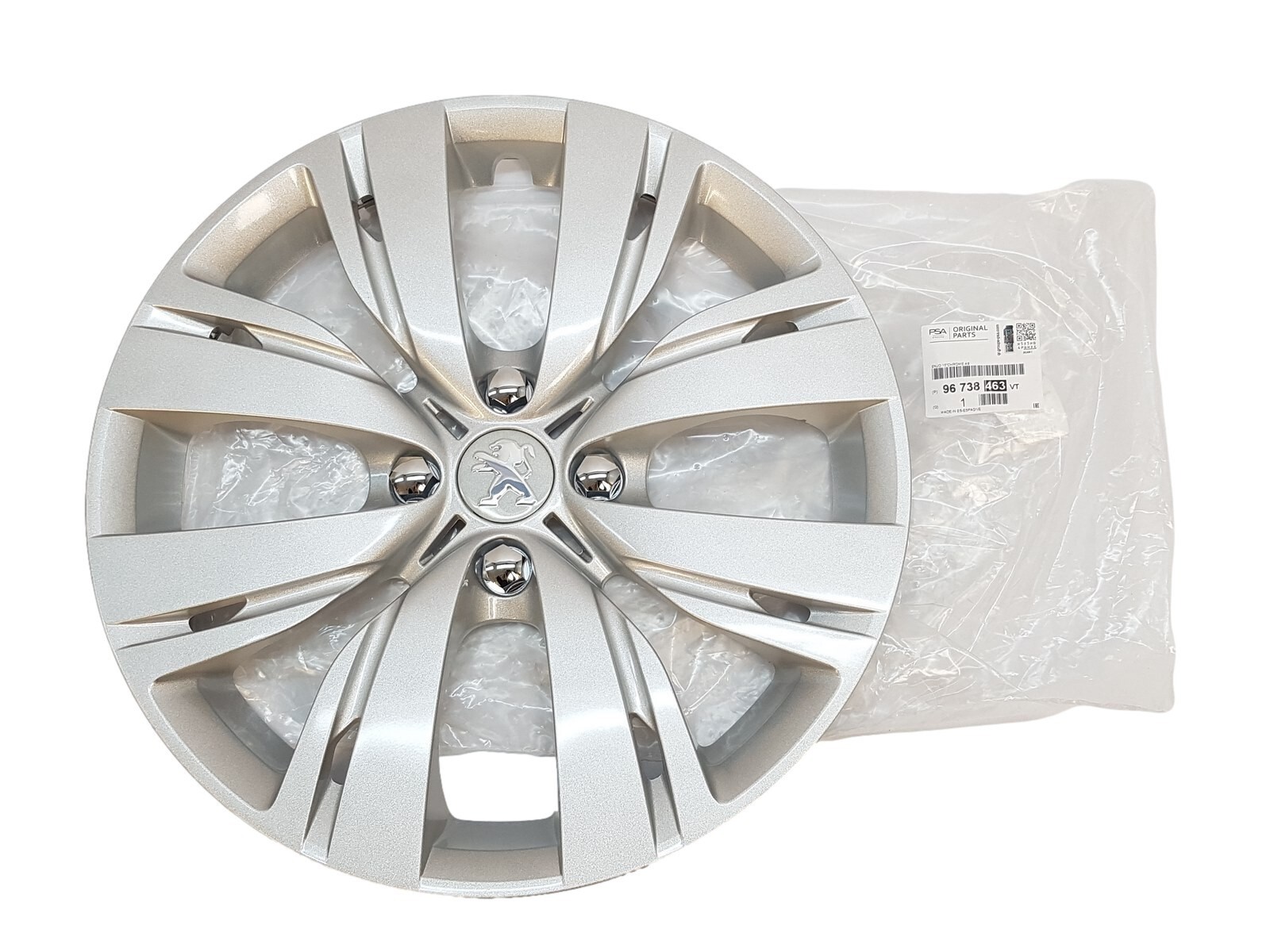 Enjoliveur 14'' Peugeot 208 en ABS haute résistance référence 96738463VT