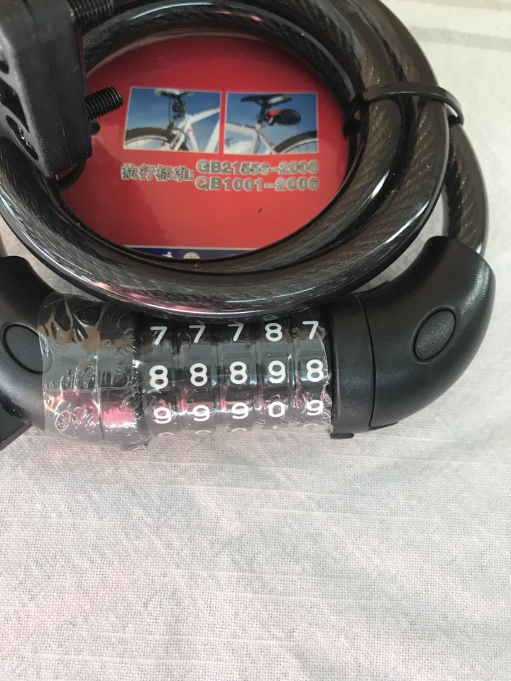 Tonyon TY588E Anti Theft Bike Lock Steel Wire Bicycle Security Cable Locks - Image 4 of 4