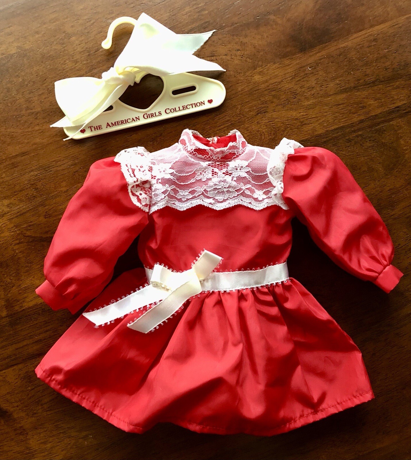 1986 Pleasant Co. American Girl Samantha Cranberry Holiday Dress