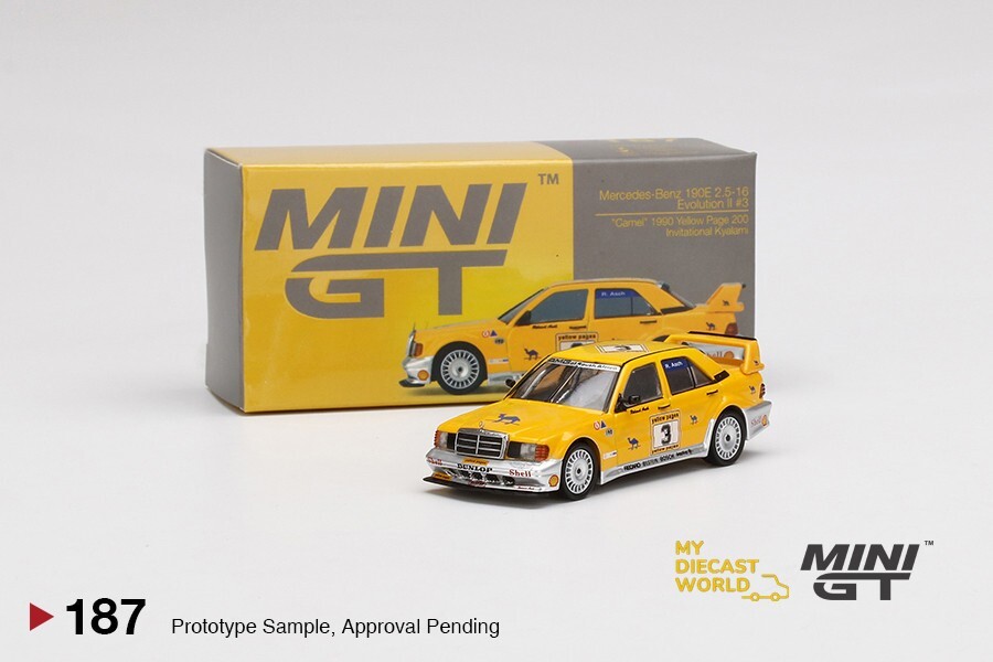 ミニカー MINI GT edes-Benz190E2.5-16EvolutionII#7 Pre-order) Mini GT #852 Mercedes-Benz 190E 2.5-16 Evolution