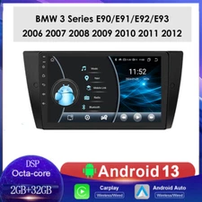 8Core CarPlay Radio Fit BMW E90 E91 E92 E93 9" Android13 Car Stereo GPS Navi DSP