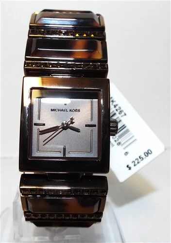 Michael Kors Orologio Donna Erin Tartaruga ed Espresso Tono MK4267