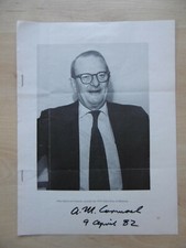 Allan McLeod Cormack "Nobelpreis" Autogramm signed Veröffentlichung gefaltet