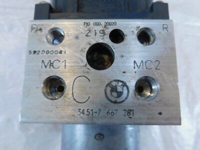 2003 BMW F 650 GS Dakar ABS Pressure Modulator Pump 34517667643 
