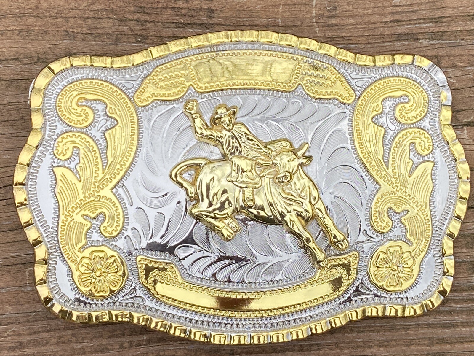 Official Champion Rodeo Bull Riding Large Belt Buckle Stamped WMG | eBay