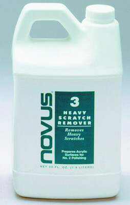 Novus 3 Plastic Heavy Scratch Remover 64 oz. For Coin slabs Capsules Holders NEW