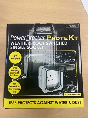 Wetterfeste Einzelsteckdose