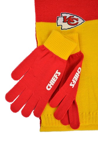 New 3PC NFL Colorblock Scarf & Glove Gift Set - Picture 23 of 39