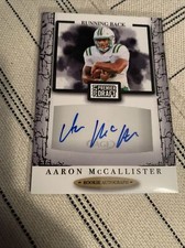 2021 SAGE HIT AUTO ROOKIE CARD AARON MCCALLISTER RED AUTOGRAPH  PREMIERE DRAFT