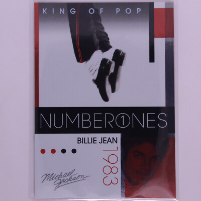 2011 Panini Michael Jackson Trading Card Platinum Number Ones Billie Jean #181