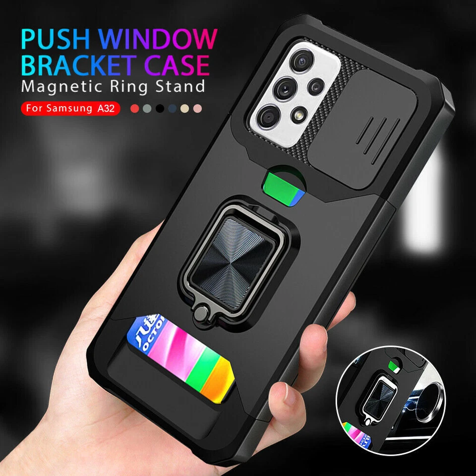 Shockproof Case For Samsung S25 Ultra S24 S23 S22 S21 FE Armor Card Slot Cover - Image 2 of 4