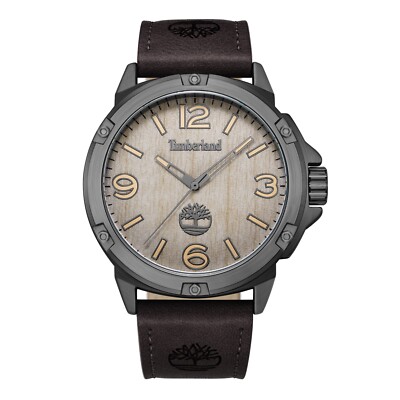 Timberland Men's Analog Watch With Brown Leather Band TDWGA9002203