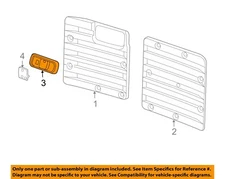 GM OEM 03-24 Express 1500 Back Door Interior Trim-Handle Bezel 25959065