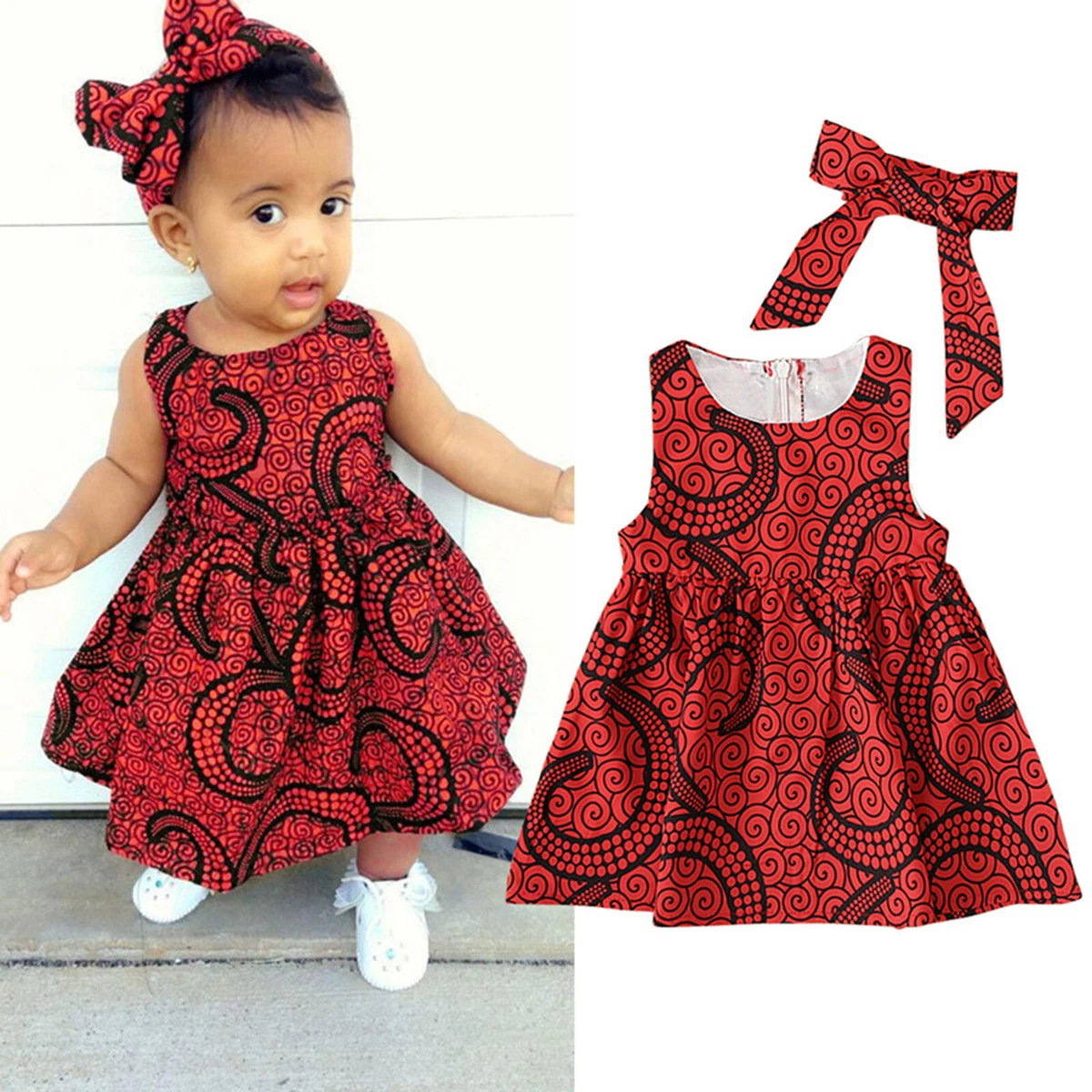 Toddler Kids Baby Girls African Dashiki Traditional Style Girl