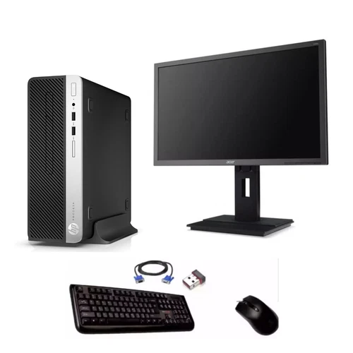 Postazione Completa Pc Hp i5-9500 Ram 16Gb SSD 512Gb Monitor 24" Ricondizionato