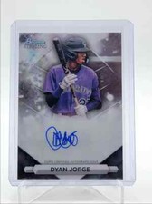 DYAN JORGE 2023 BOWMAN STERLING AUTOGRAPH BASEBALL ROCKIES AUTO