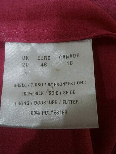WINDSMOOR beautiful 100% silk fully lined 3 piece skirt suit dark pink UK 20 - Picture 11 of 12