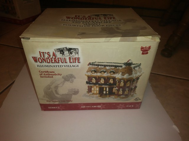 Enesco It S A Wonderful Life 320 Sycamore Bedford Falls Village