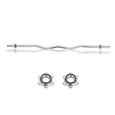 Barbell bar 1 inch 4ft Weight bar Chrome Lifting bar With Spin Lock UK