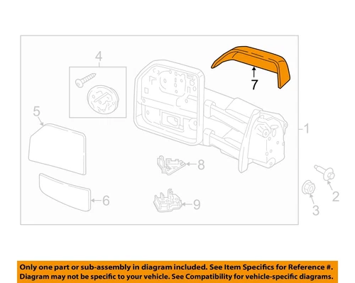 FORD OEM 17-23 F-150 Lightning Outside Mirrors-Mirror Cover HC3Z17D742AA