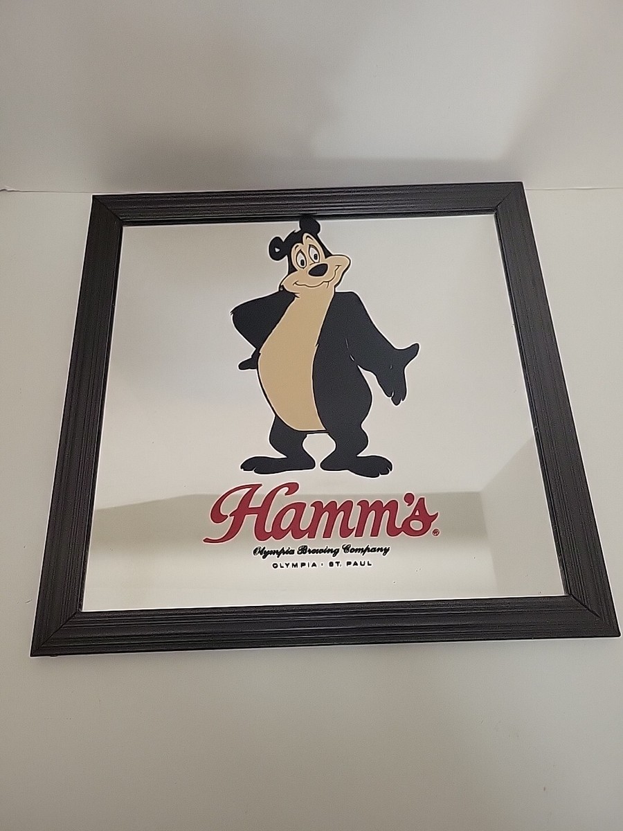 Hamm's BEER BAR SIGN ハムズベア サイン Hamm's Beer Bear Aluminum Bar Sign 11.75