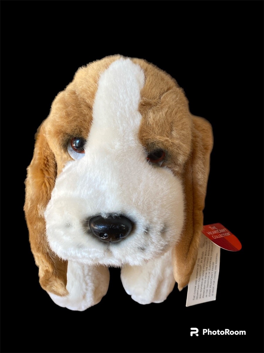 Vintage Beagle Puppy plush Toy Russ Berrie Heartcraft collection Dog Stuffed