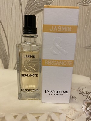 RARE/DISCONTINUED L’OCCITANE EN PROVENCE JASMINE BERGAMOT 75ml EDT SPRAY  USED UK