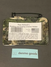 Pete Rickard's Vinyl License Holder - Green Camo - 154G