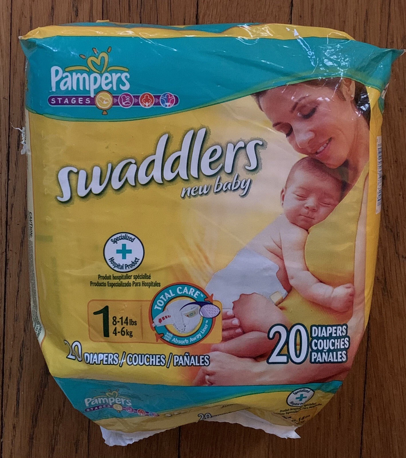 Pampers Swaddlers Vinrage New Baby Pampers Stages Diapers Size 1 Package of 20