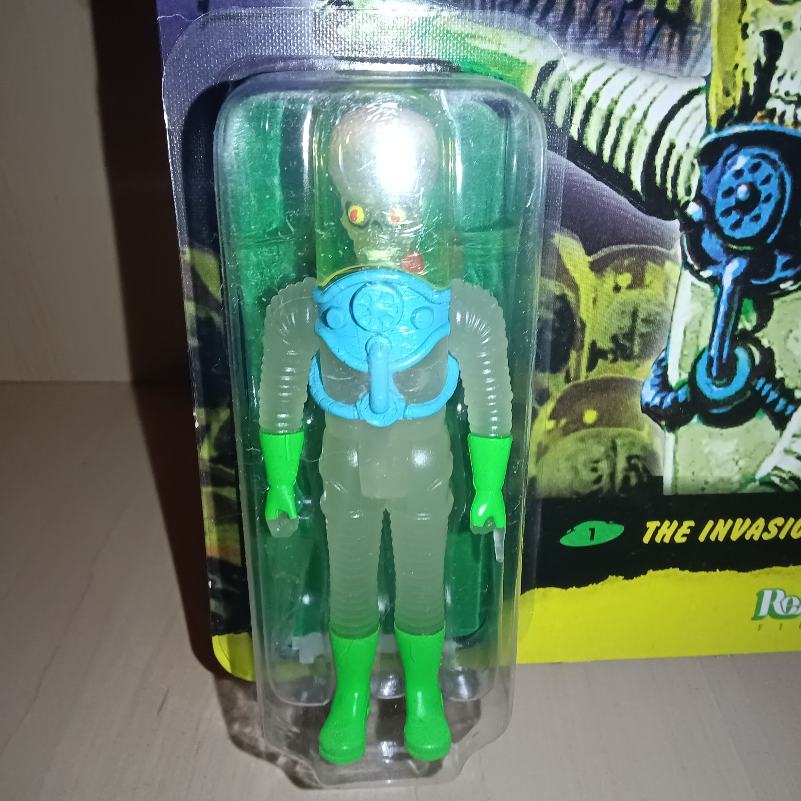 Figurine Mars Attacks ReAction Super7 phosphorescente sous blister scellé - 3